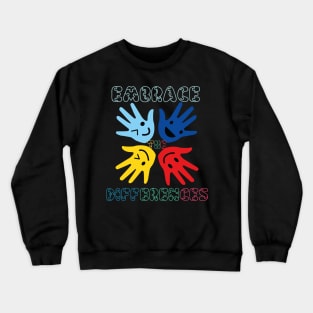 Embrace The Differences Autism Crewneck Sweatshirt